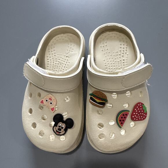 Lot of 2 pairs Toddler Girls Size 10 Sandals Casual Summer Unbranded Pink Cream - Picture 3 of 10